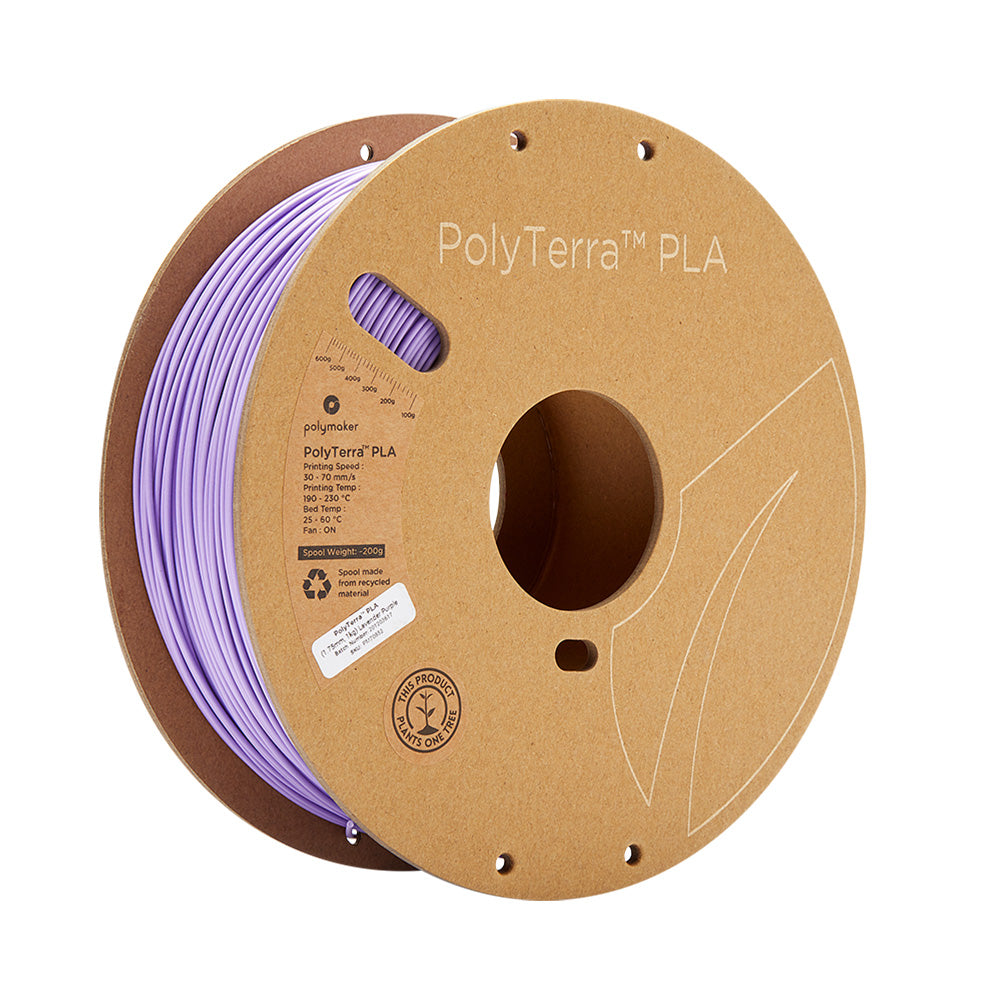 Polymaker - PolyTerra PLA - Violet Lavande (Lavender Purple) - 1.75 mm - 1 kg