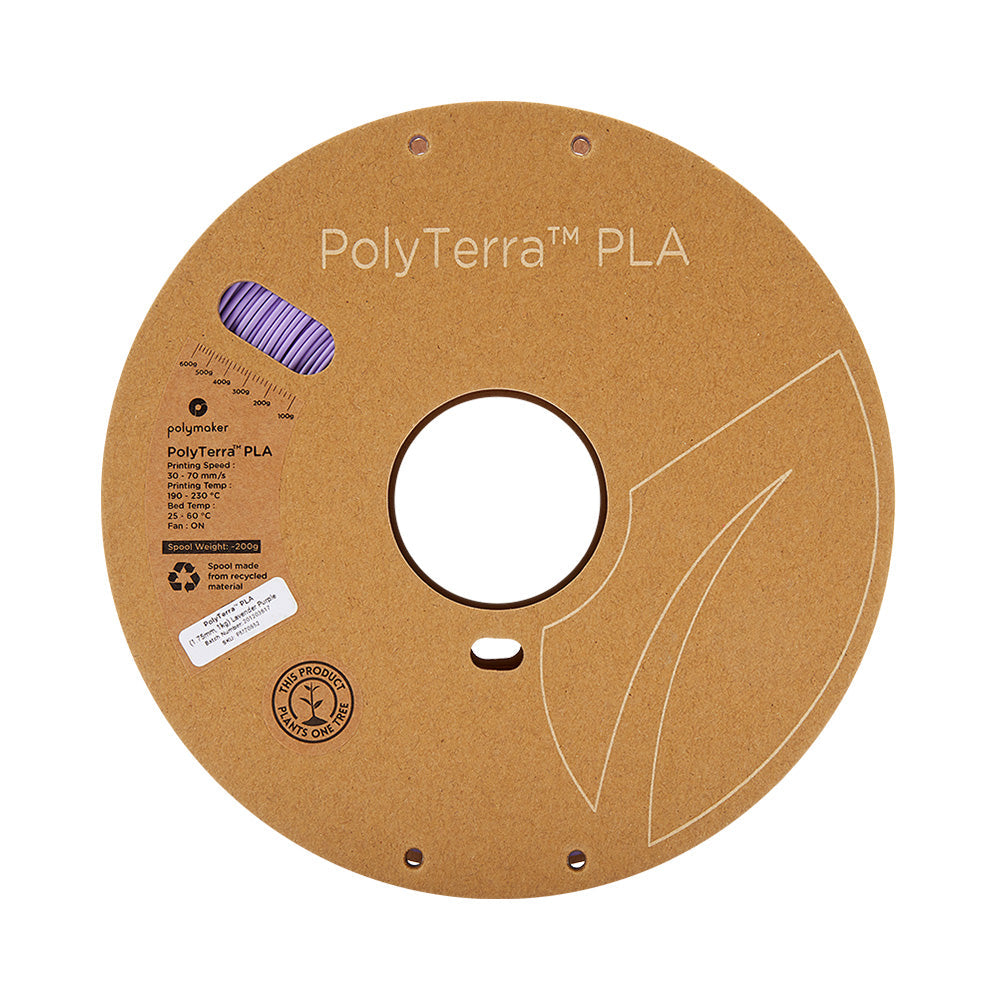 Polymaker - PolyTerra PLA - Violet Lavande (Lavender Purple) - 1.75 mm - 1 kg