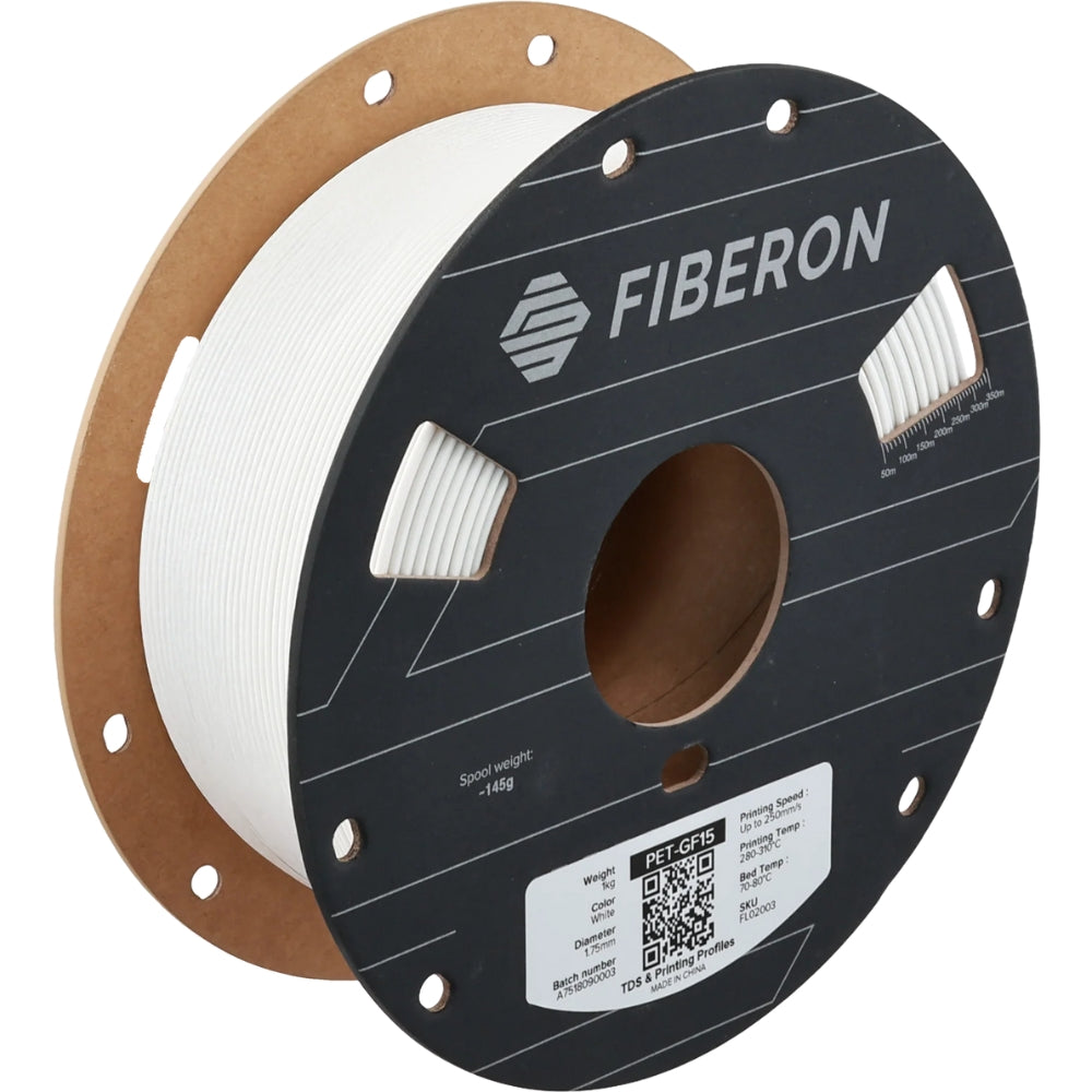Polymaker - Fiberon PET-GF15 Blanc (White) - 1,75 mm - 1 kg