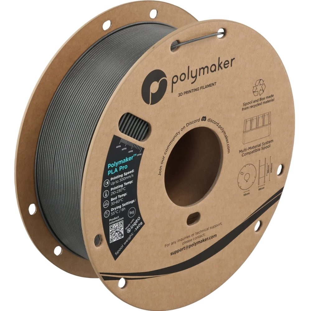 Polymaker - PLA Pro Metallic - Chromée (Chrome) - 1,75 mm - 1 kg