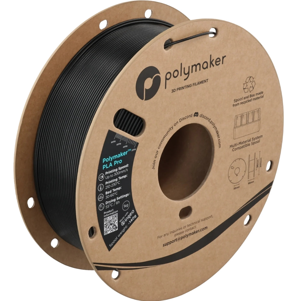 Polymaker - PLA Pro Metallic - Noir (Black) - 1,75 mm - 1 kg