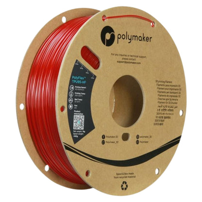Polymaker - PolyFlex (TPU 95-HF) - Rouge Translucide (Translucent Red) - 1,75 mm - 1 kg