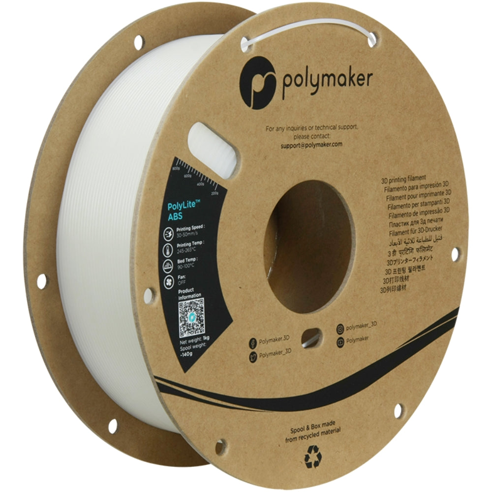 Polymaker - PolyLite ABS - Naturel (Natural) - 1,75 mm - 1 kg