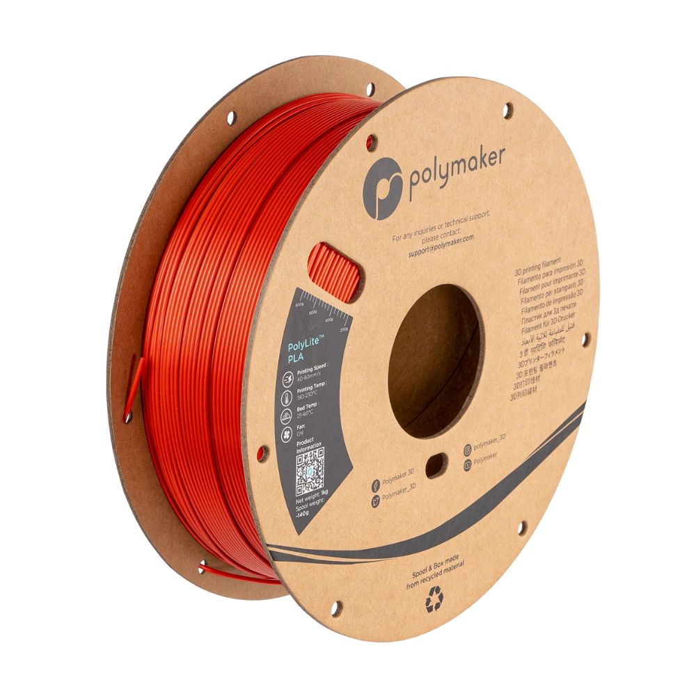 Polymaker - PolyLite Silk PLA - Rouge (Red) - 1,75 mm - 1 kg