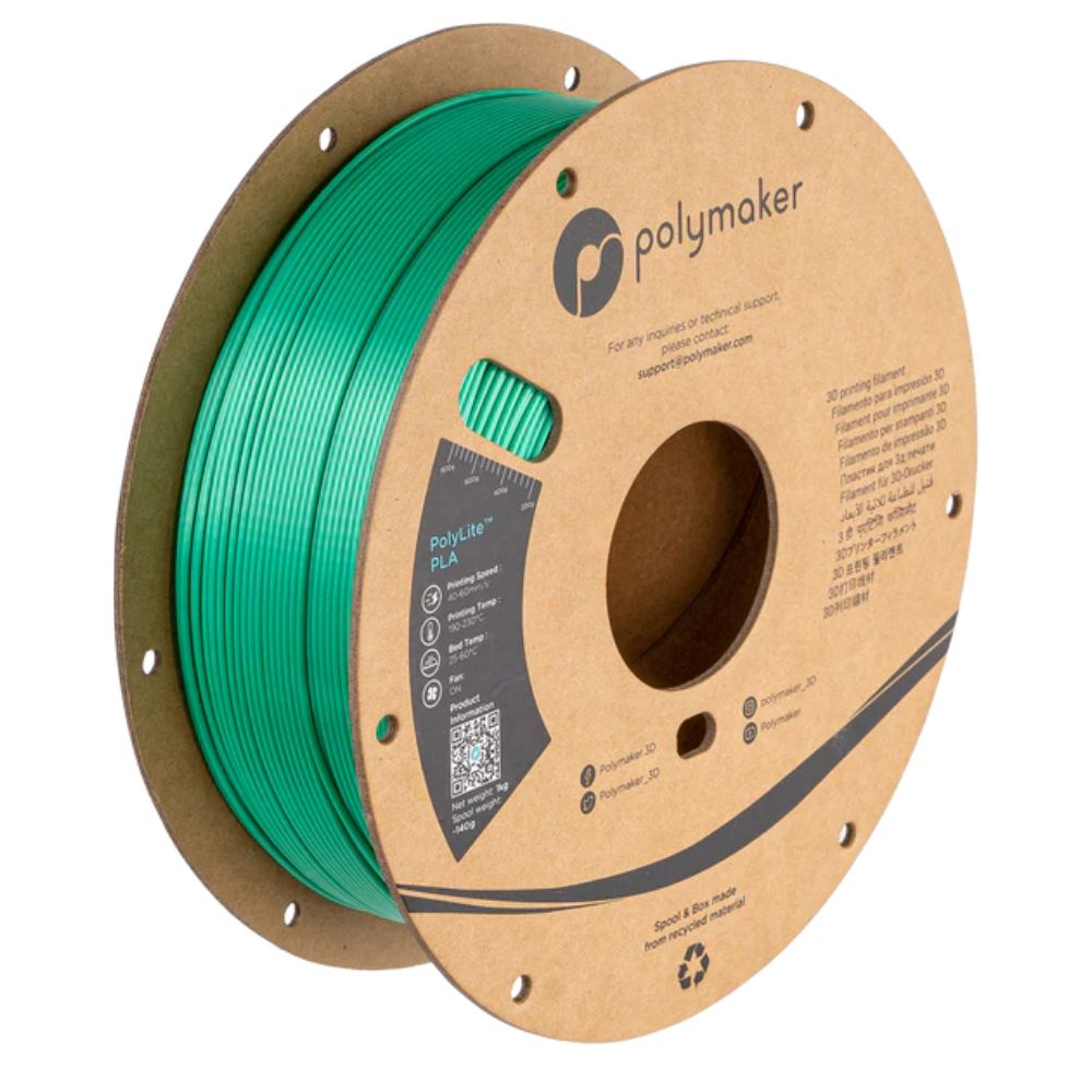 Polymaker - PolyLite Silk PLA - Vert (Green) - 1,75 mm - 1 kg