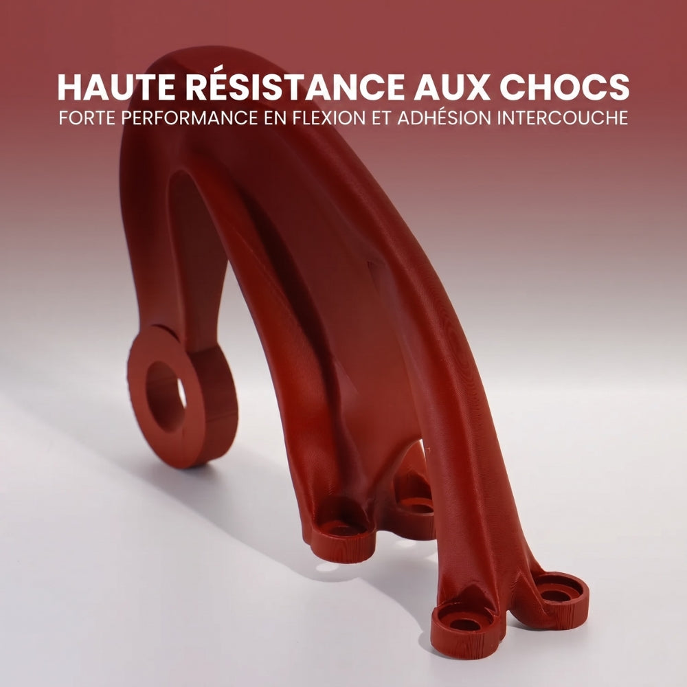 Polymaker - PLA Pro Metallic - Rouge Foncé (Dark Red) - 1,75 mm - 1 kg
