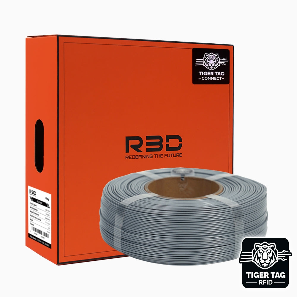 R3D - ASA - Gris (Grey) - 1,75 mm - 1 kg Refill avec RFID TigerTag