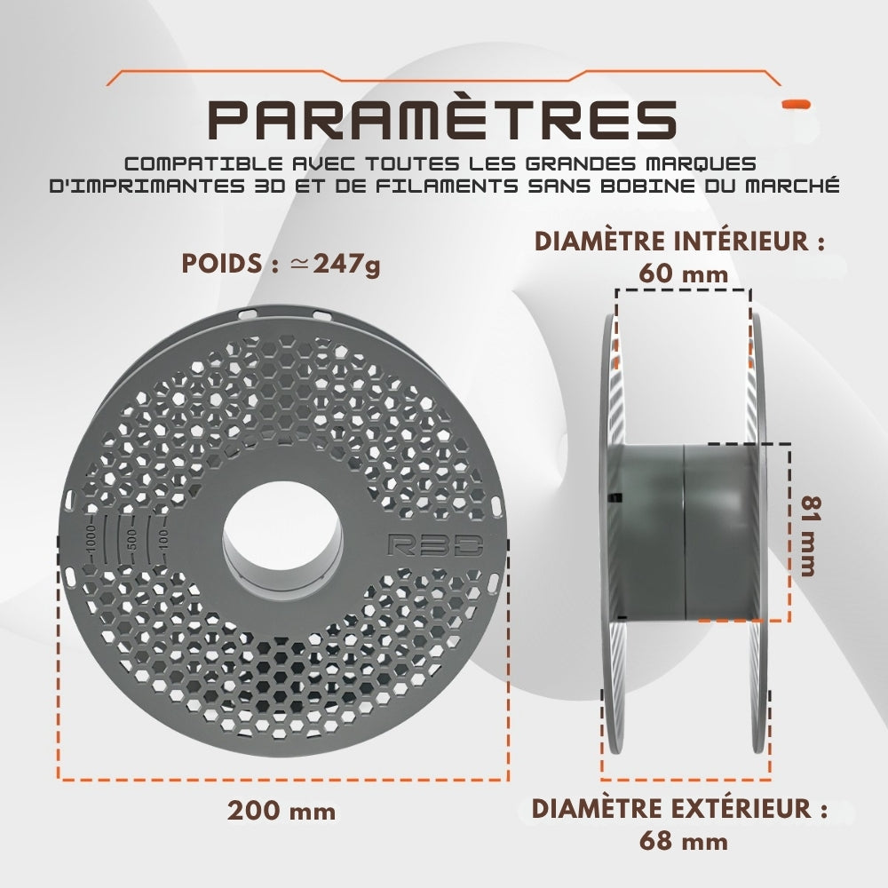 R3D - Lot de 10  MasterSpool Bobine Réutilisable (Reusable Spool) ♻️ Consignées