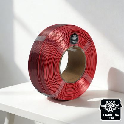 R3D - Matte Dual Color - Noir & Rouge (Black-Red) - 1,75 mm - 1 kg Refill avec RFID TigerTag