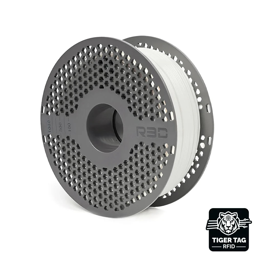 R3D - PETG High-Speed - Blanc (White) - 1,75 mm - 1 kg avec RFID TigerTag