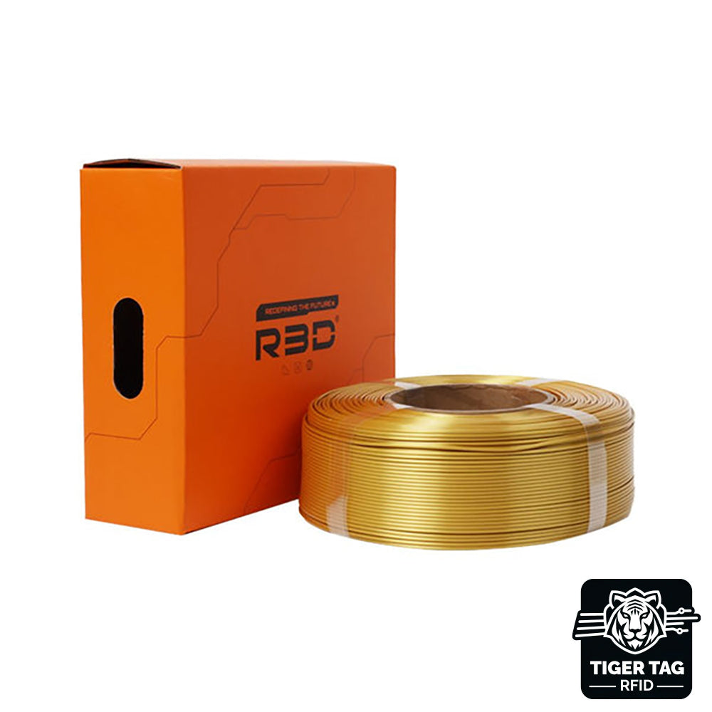 R3D - PLA High-speed - Or Soie (Silk Gold) - 1,75 mm - 1 kg Refill avec RFID TigerTag