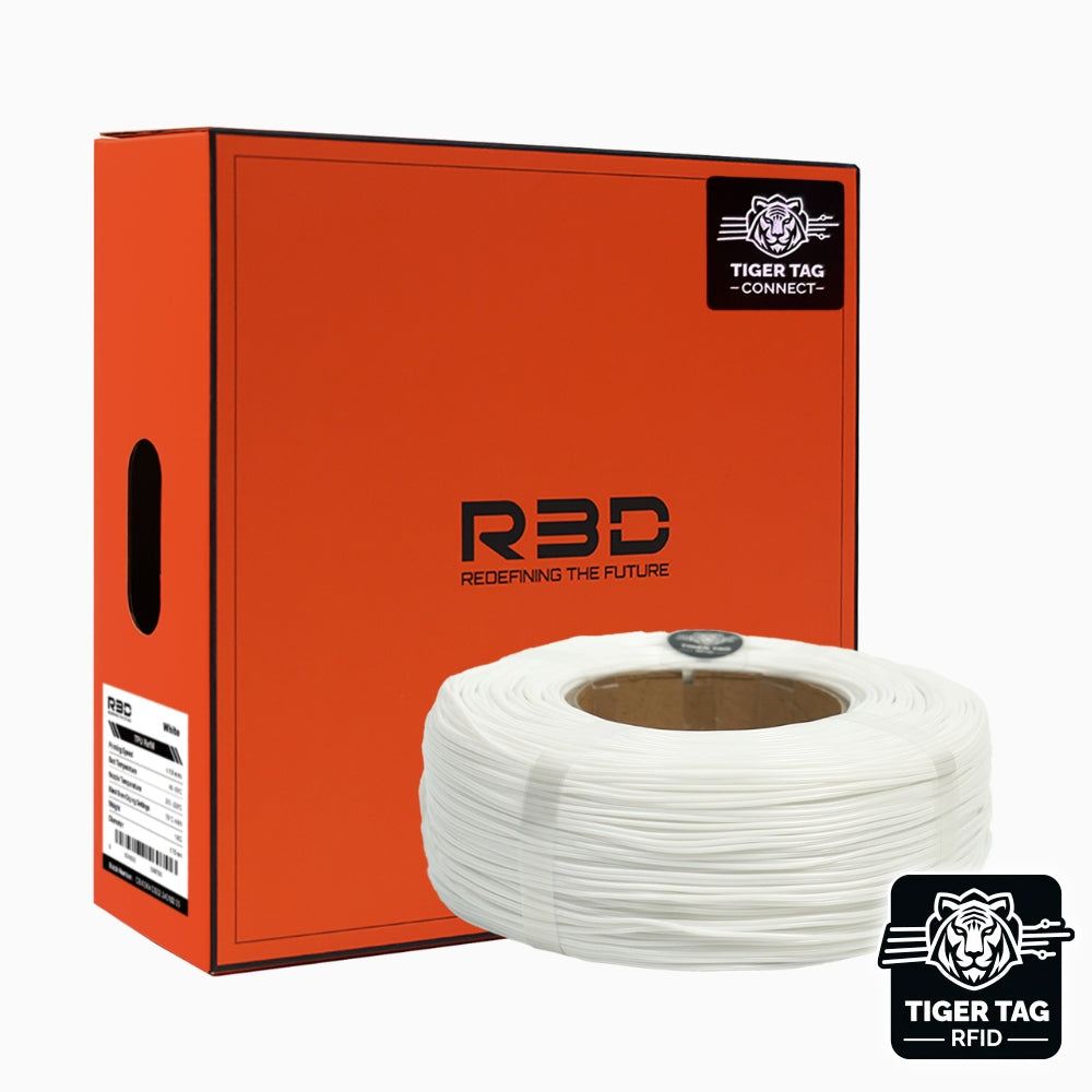R3D - TPU (95A) - Blanc (White) - 1,75 mm - 1 kg - Refill avec RFID TigerTag