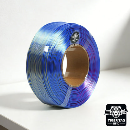 R3D - Tri-Silk color - Rouge/Jaune/Bleu (Red/Yellow/Blue) - 1,75 mm - 1 kg Refill avec RFID TigerTag