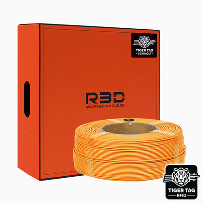 R3D - PLA High-speed - Citrouille Mat (Matte Pumpkin) - 1,75 mm - 1 kg Refill avec RFID TigerTag