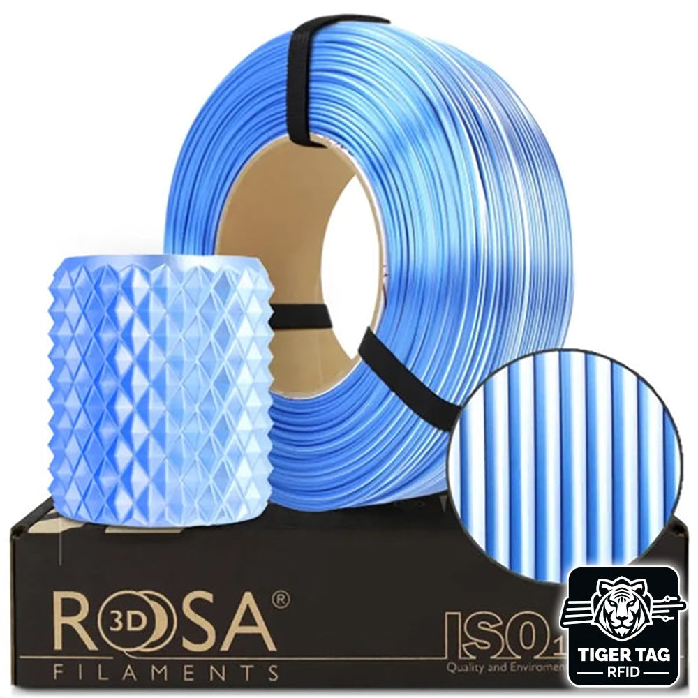 Rosa3D - PLA Magic Silk - Glacé (Frozen) - 1,75 mm - 1 kg Refill avec RFID TigerTag