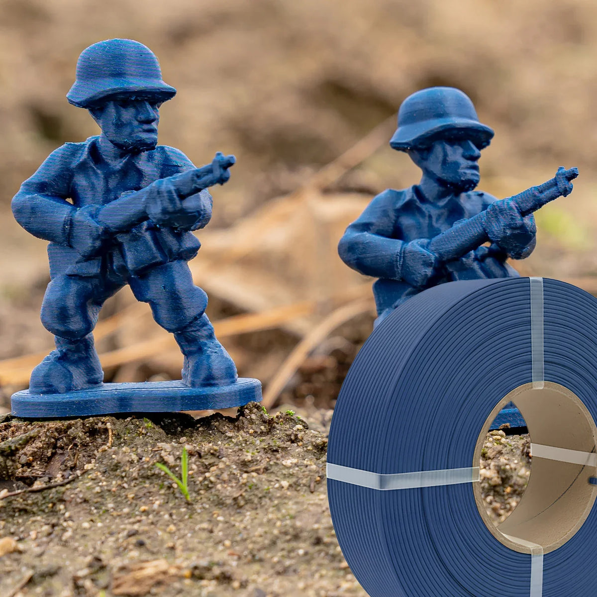 Panchroma PLA - Mat Bleu Marine (Matte Army Blue) - 1,75 mm - 1 kg - Refill