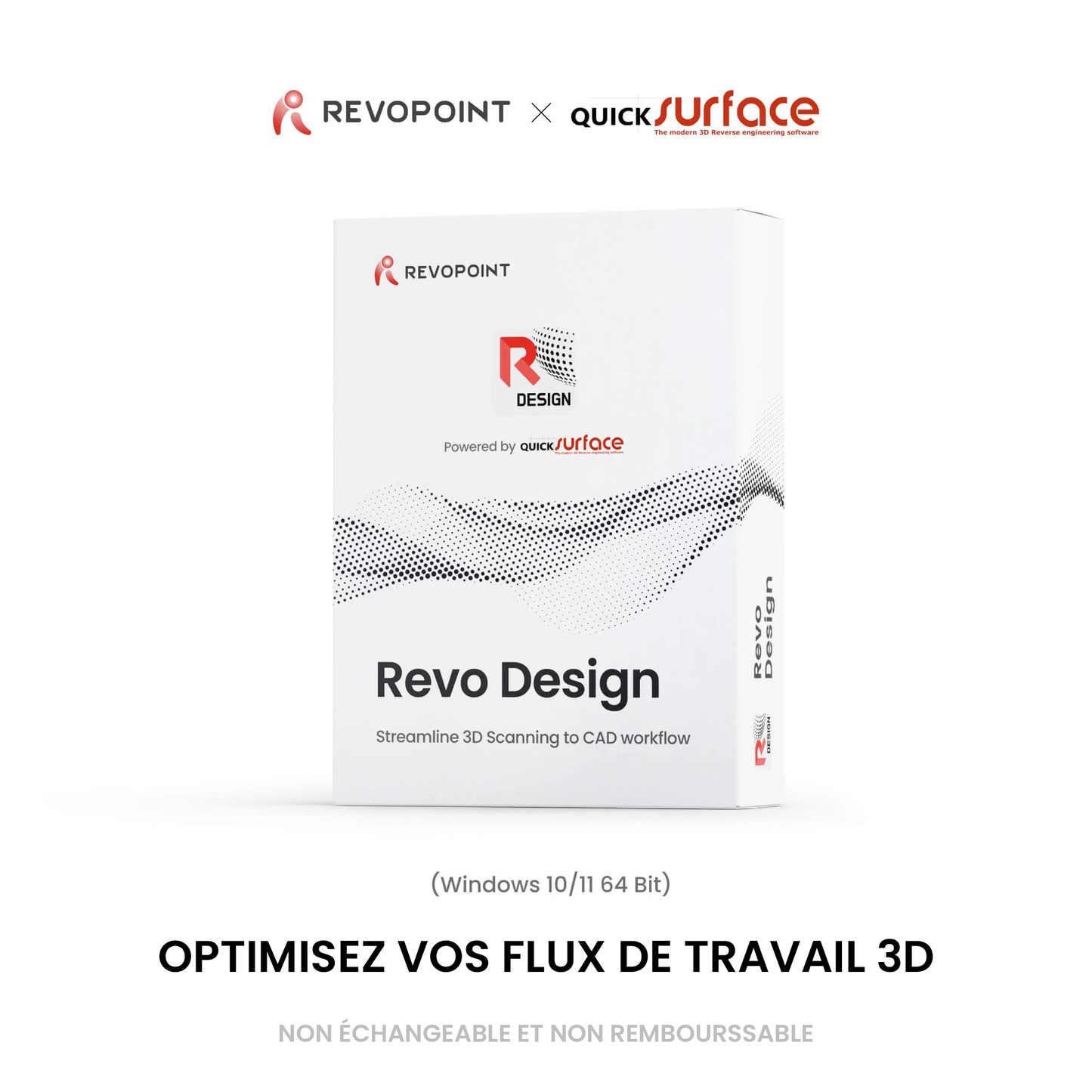 Revopoint - Revo Design - Logiciel CAO avancé pour la rétro-ingénierie - abonnement annuel