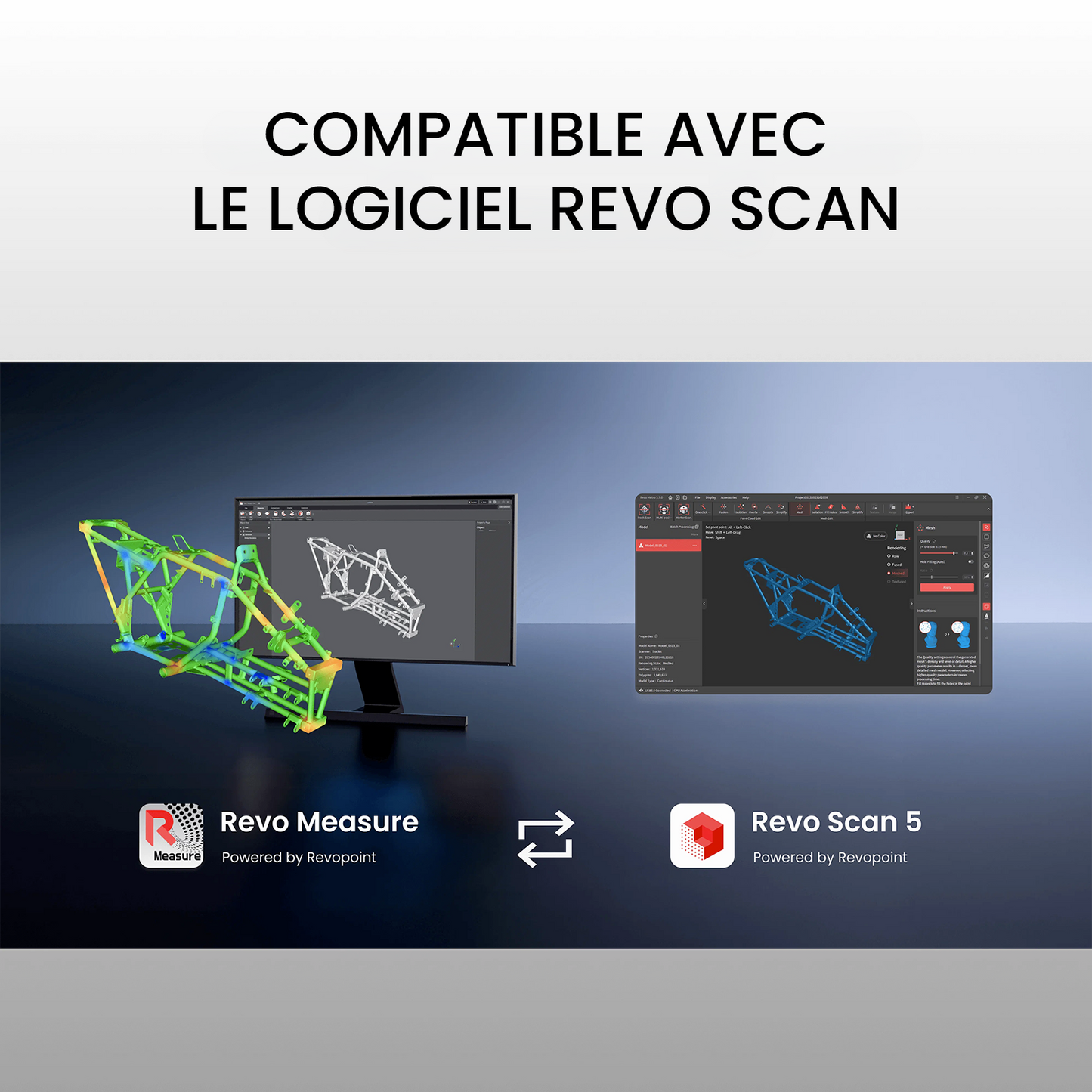 Revopoint - Revo Measure - Logiciel de mesure 3D et de tolérancement géométrique (GD&T) - Licence 1 an - Edition personnelle