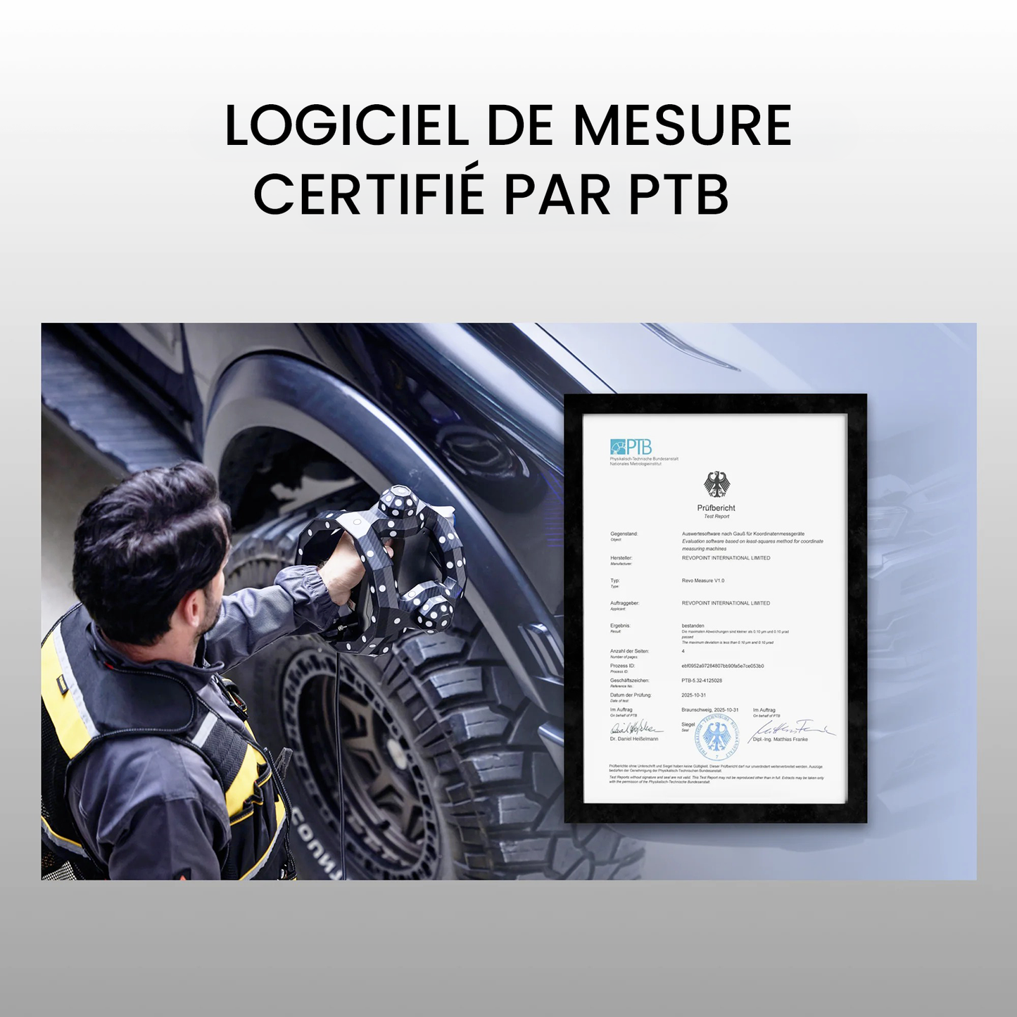 Revopoint - Revo Measure - Logiciel de mesure 3D et de tolérancement géométrique (GD&T) - Licence 1 an - Edition personnelle
