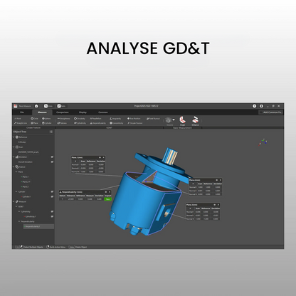 Revopoint - Revo Measure - Logiciel de mesure 3D et de tolérancement géométrique (GD&T) - Licence 1 an - Edition personnelle