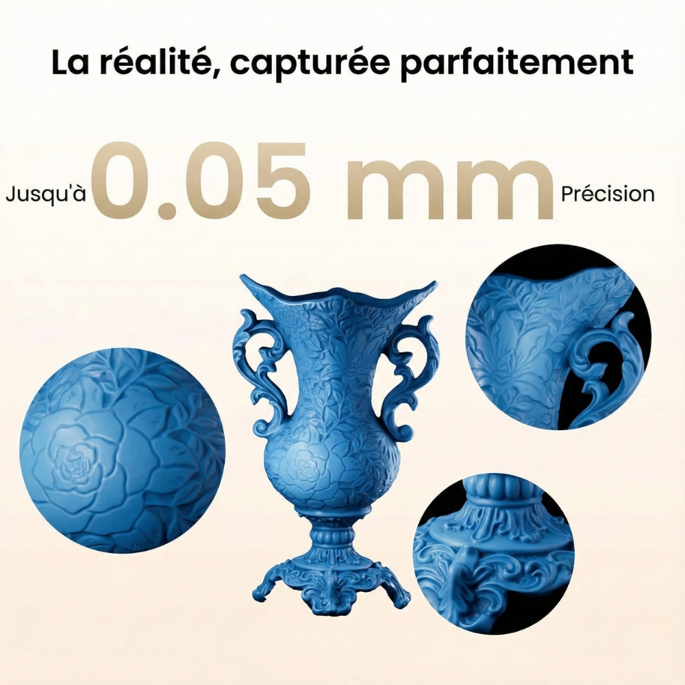 Revopoint - INSPIRE 2 Premium Edition - Scanner 3D Sans-Fil à Laser Infrarouge et Lumière Structurée