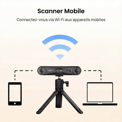 Revopoint - INSPIRE 2 Premium Edition - Scanner 3D Sans-Fil à Laser Infrarouge et Lumière Structurée