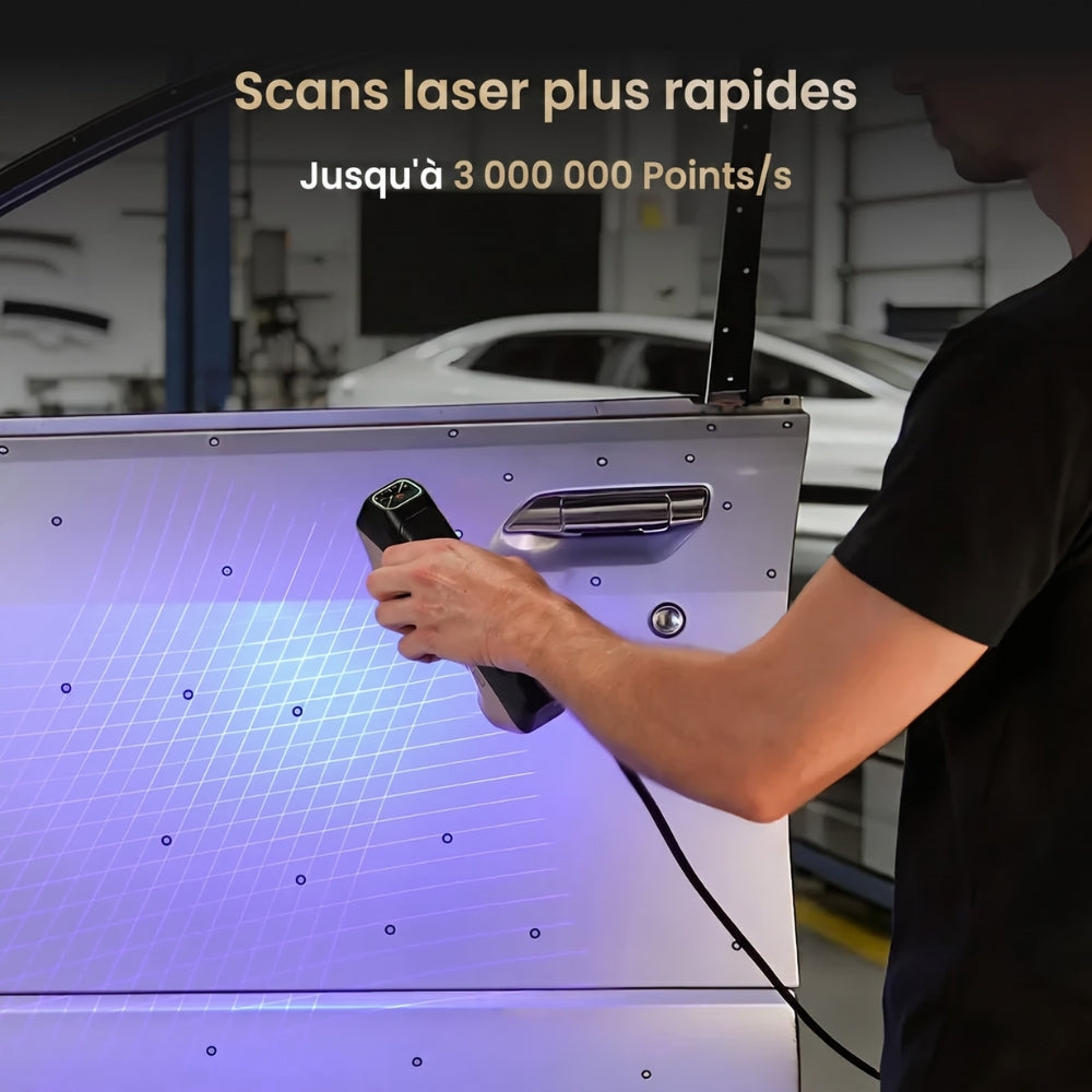 Revopoint - MetroY Ultra CMM Edition - Scanner 3D Sans Fil Performant pour Pièces Petites à Moyennes