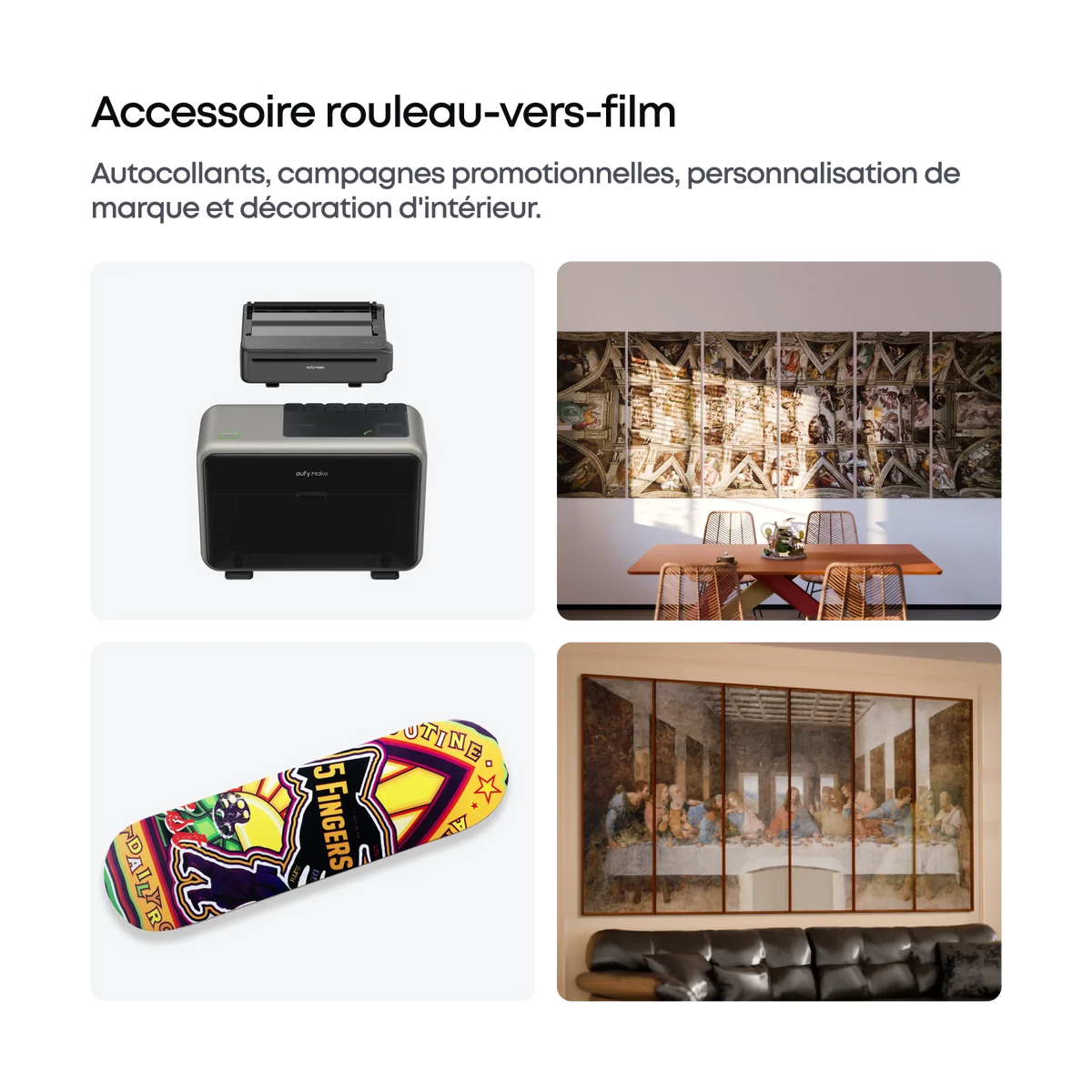 EufyMake - E1 - Accessoire de Transfert de Film (Roll to Film Attachment)