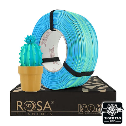 Rosa3D - PLA Magic Neon - Lagon Bleu (Blue Lagoon) - 1,75 mm - 1 kg Refill avec RFID TigerTag