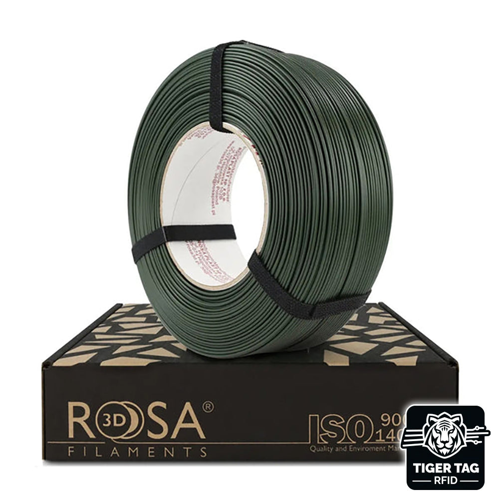 Rosa3D - PLA Starter - Vert Chasseur (Hunter Green) - 1,75 mm - 1 kg Refill avec RFID TigerTag