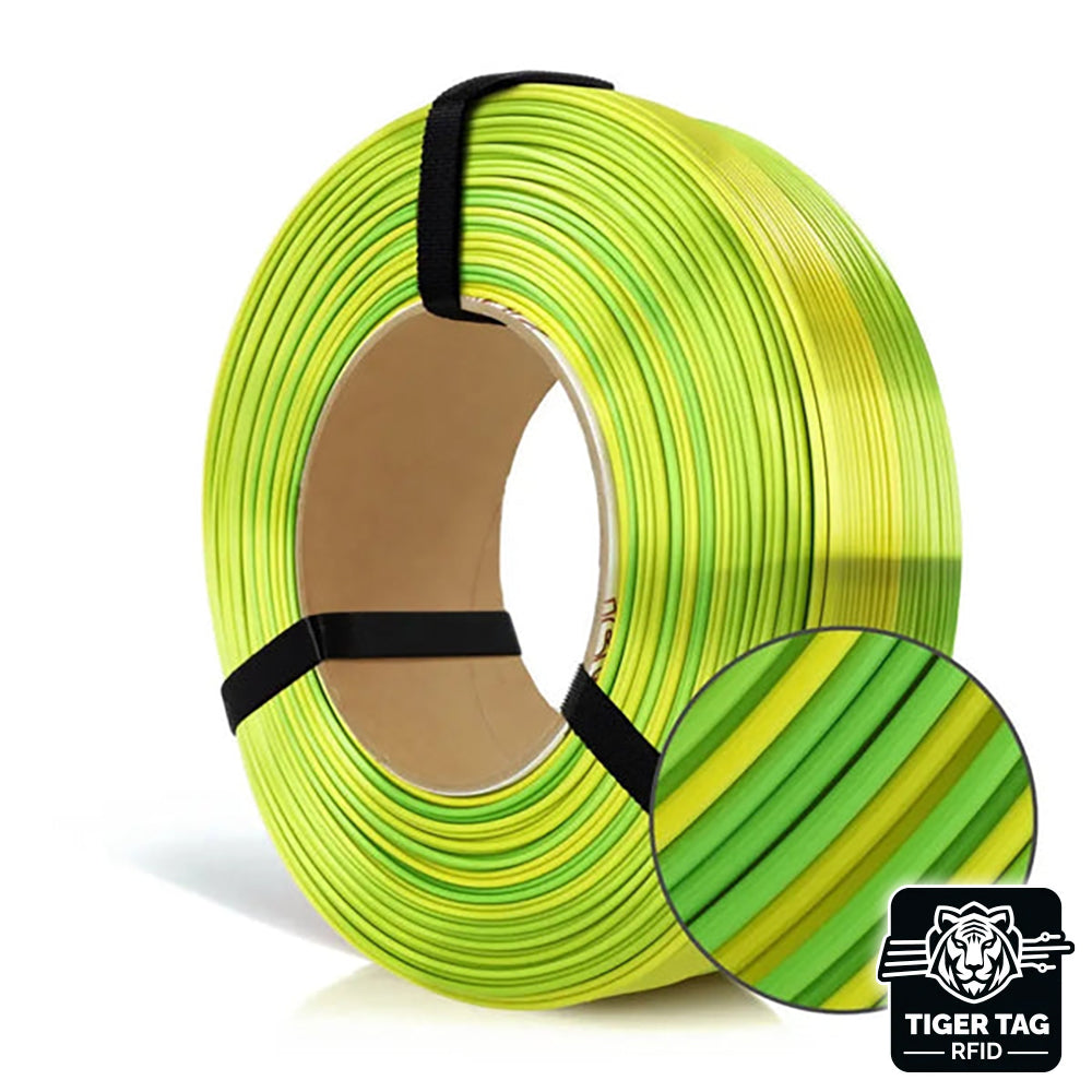 Rosa3D - PLA Rainbow - Arc-en-ciel Jungle (Multicolour Silk Jungle) - 1,75 mm - 1 kg Refill avec RFID TigerTag
