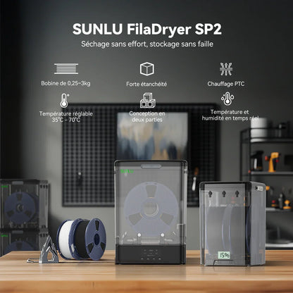 Sunlu - FilaDryer SP2 - Boite de stockage + Base Chauffante