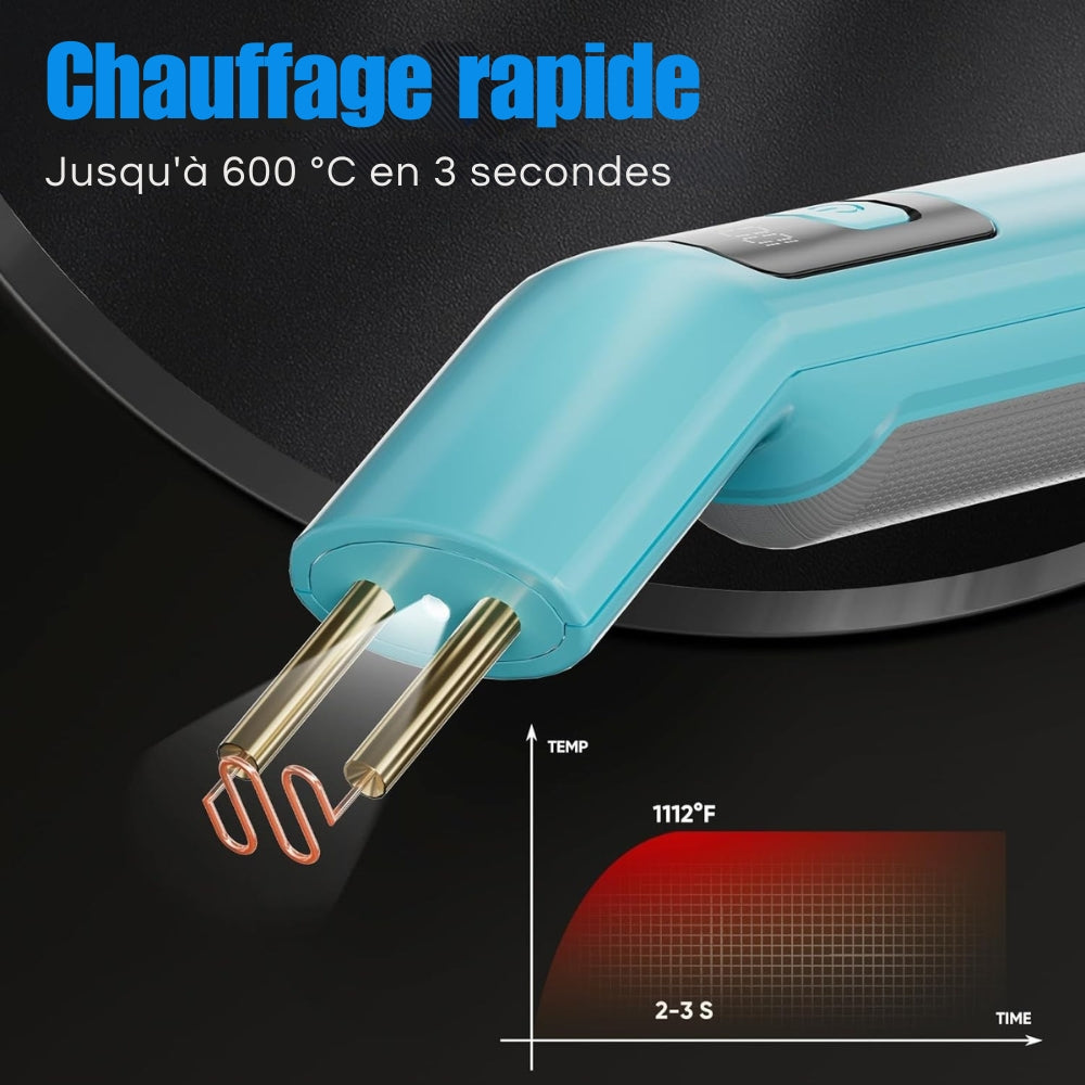 Soudeuse sans fil Rechargeable pour Plastique  - 200 Agrafes Incluses