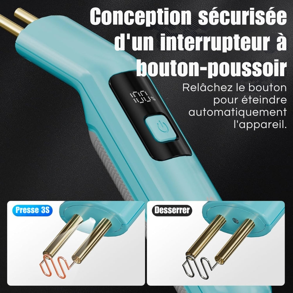 Soudeuse sans fil Rechargeable pour Plastique  - 200 Agrafes Incluses