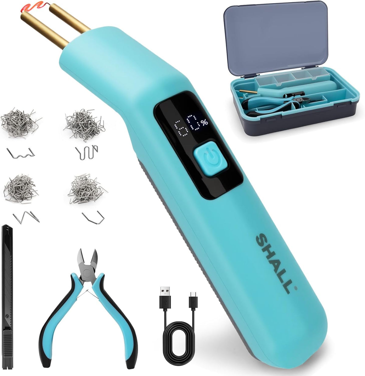 Soudeuse sans fil Rechargeable pour Plastique  - 200 Agrafes Incluses