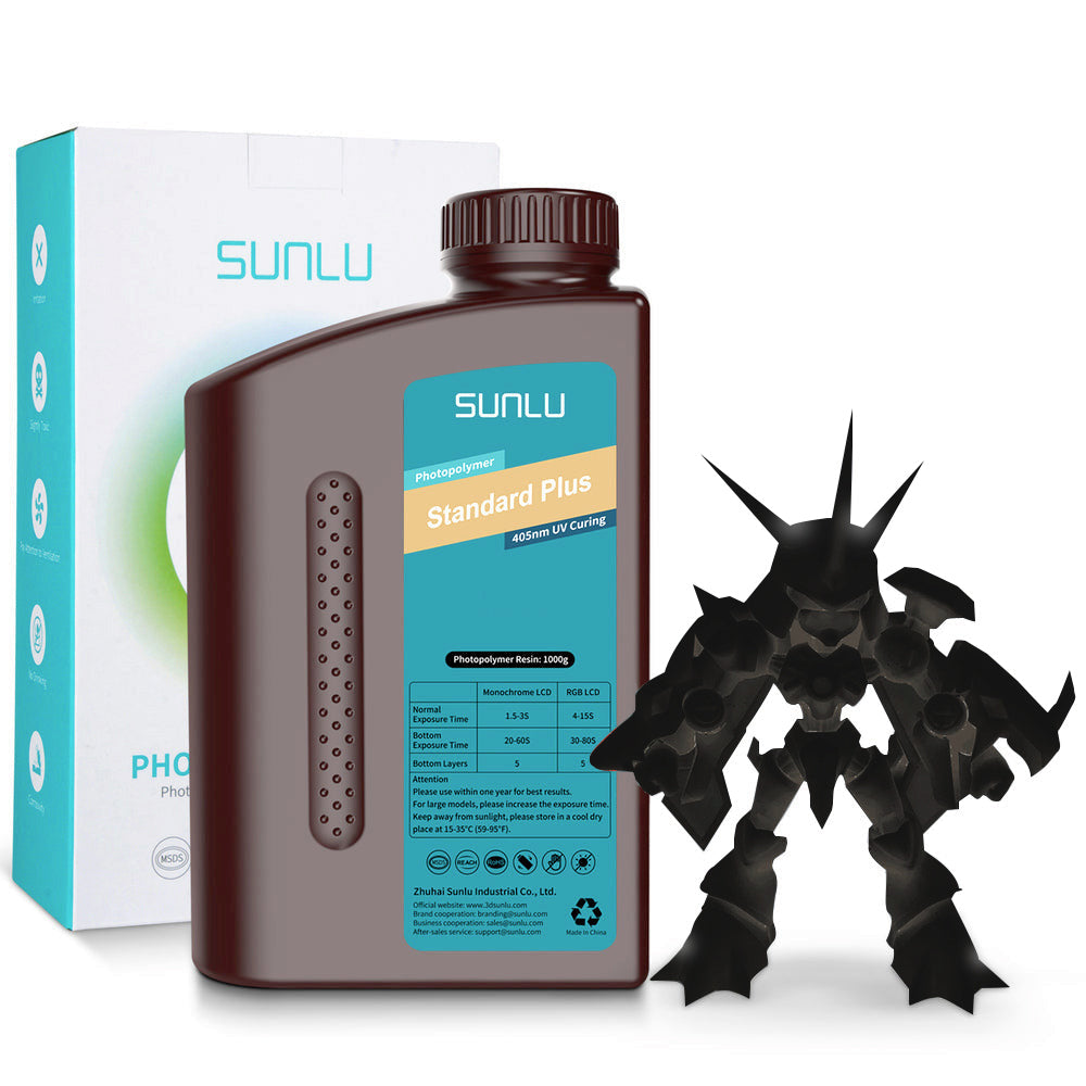 Sunlu - Résine Standard Plus - Noir (Solid Black) - 1 kg