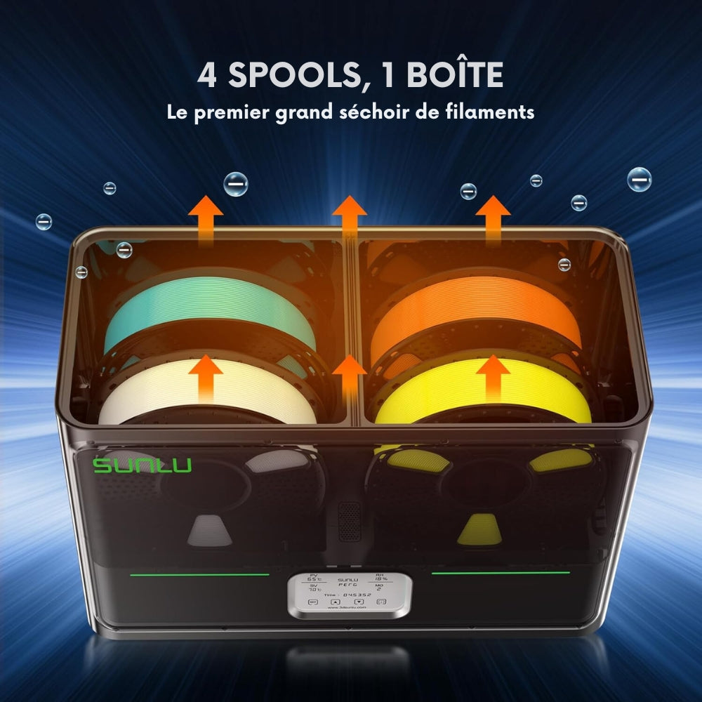Sunlu - FilaDryer S4 - Boîte de Séchage pour Filament (Filament Dryer)