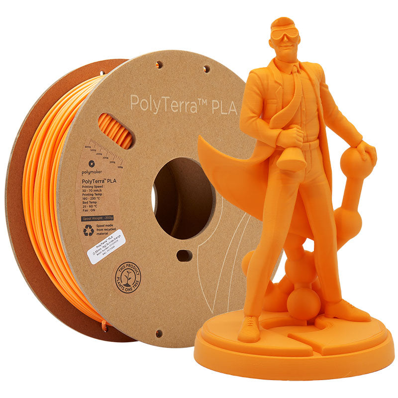 Polymaker - PolyTerra PLA - Orange Lever de Soleil (Sunrise Orange) - 1.75 mm - 1 kg
