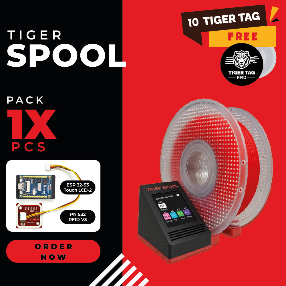 Kit TigerSpool (ESP32-S3 + PN532 + Câblage )