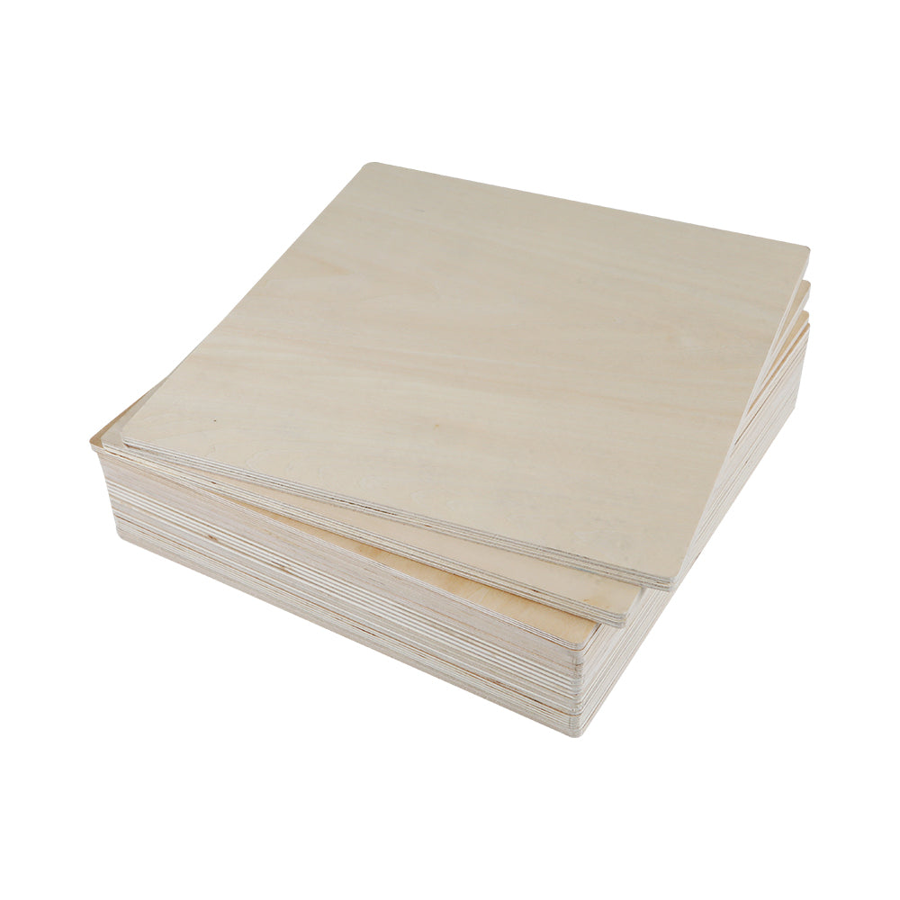 Creality - 3 Plaques de Contreplaqué de Bois (Basswood Sheets) - 30 x 30 cm - 10 mm