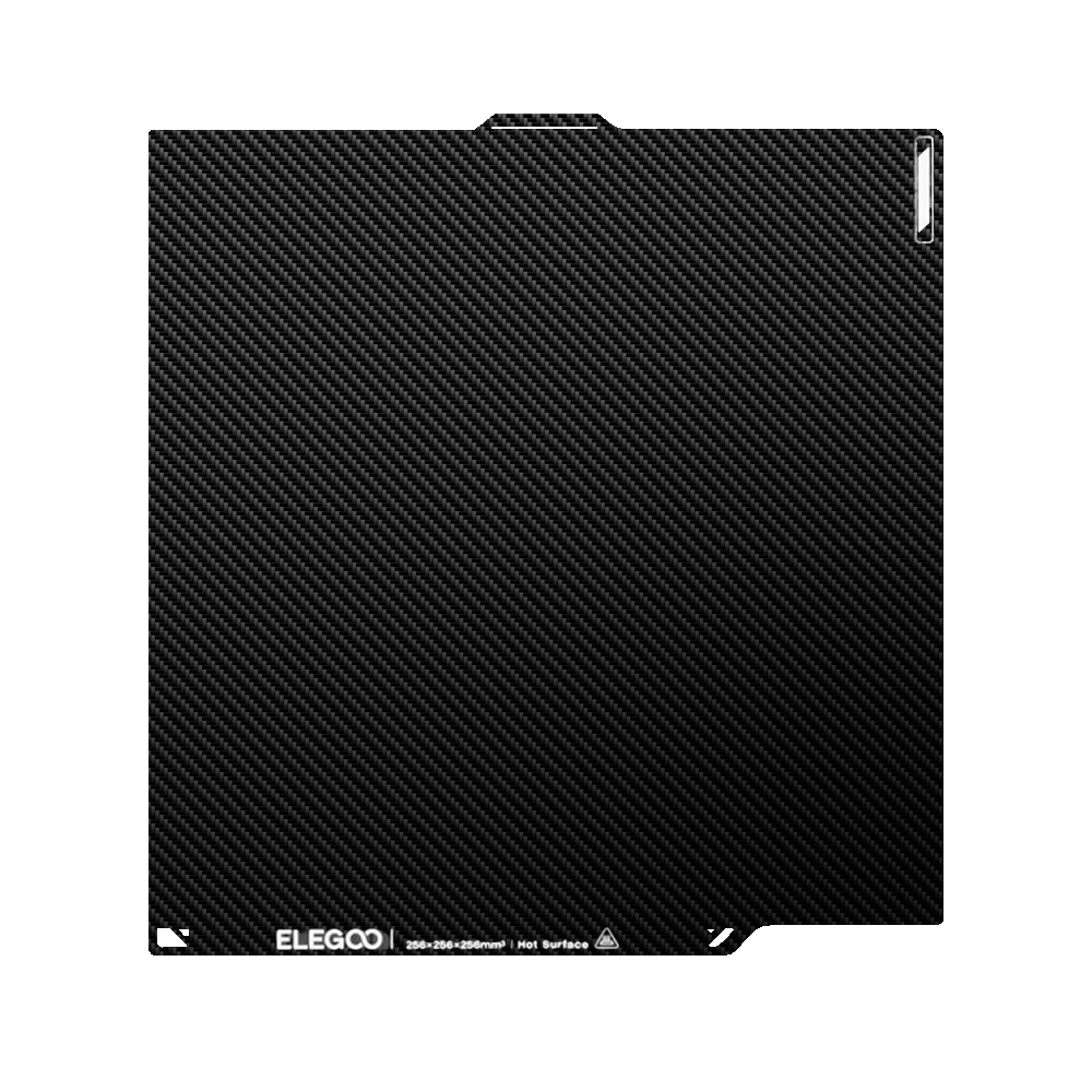 Elegoo - Centauri Carbon CC2 / C2 - Plateau d'Impression Double Face - Surface à Effet Carbone/Surface Basse Température