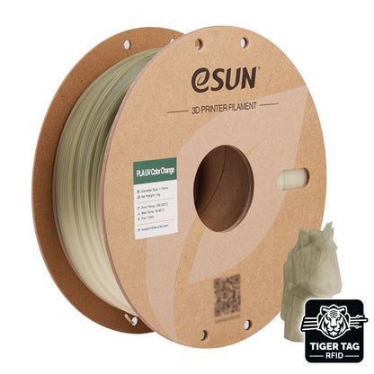 eSun - PLA-UV Color Change - Vert (Green) - 1,75mm - 1 kg avec RFID TigerTag