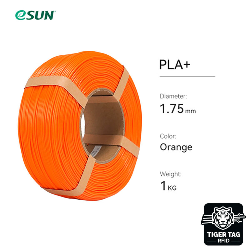 eSun - PLA+ - Orange - 1,75 mm - 1 kg Refill avec RFID TigerTag