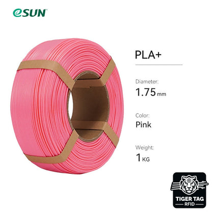 eSun - PLA+ - Rose (Pink) - 1,75 mm - 1 kg Refill avec RFID TigerTag