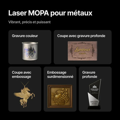xTool - F2 Ultra + Convoyeur Graveur Double Laser MOPA 60W + Diode 40W