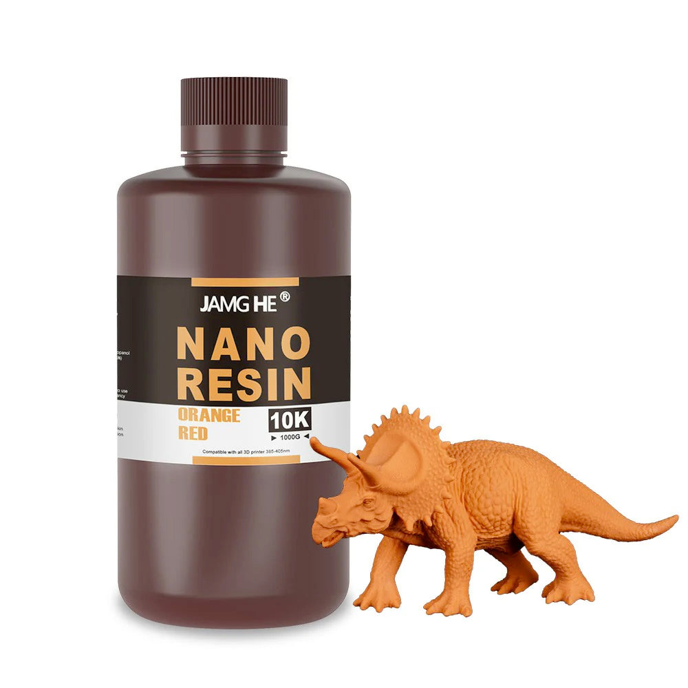 Bouteille de Résine Nano 10K de Jamg He et un print dinosaure miniature