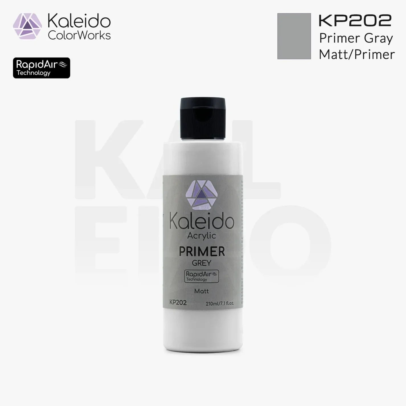 Kaleido ColorWorks - Matt/Primer - Gris Mat (KP202 Primer Gray) - 210ml
