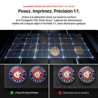 xTool - O1 Omni Printer - Pack Rotatif UV Double (Dual UV Rotary Bundle)