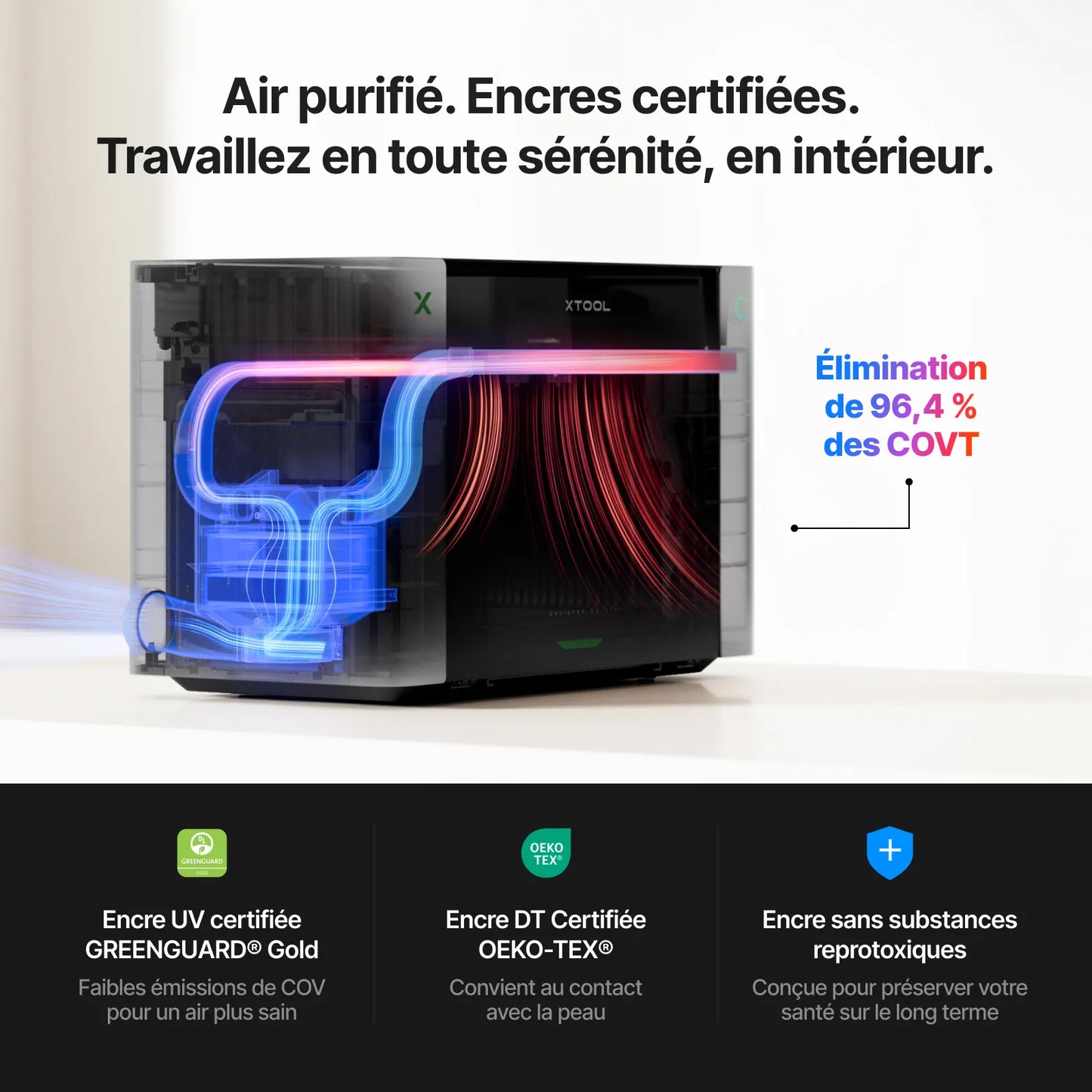 xTool - O1 Omni Printer Standard - Double Tête UV (Dual UV) - Imprimante UV 4-en-1
