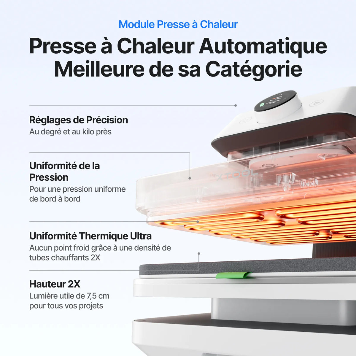 xTool - WonderPress - Presse à Chaud + Module Thermoformage 3D (Heat Press + 3D Form Module)